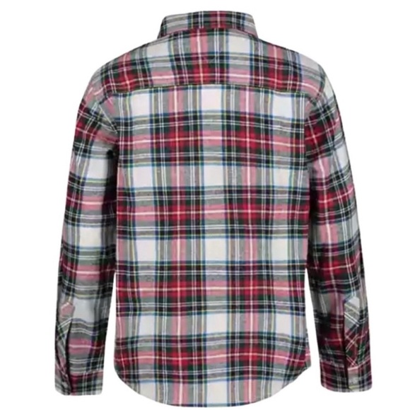 Tommy Hilfiger Boy's Plaid Long Sleeve Button Down Shirt NWT Large 16/18 - Picture 3 of 6